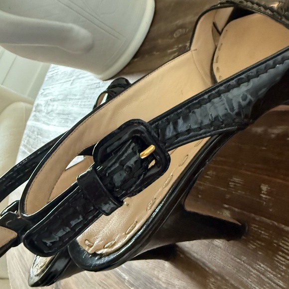 Prada Black platform Stiletto Slingback Heels - Picture 14 of 14